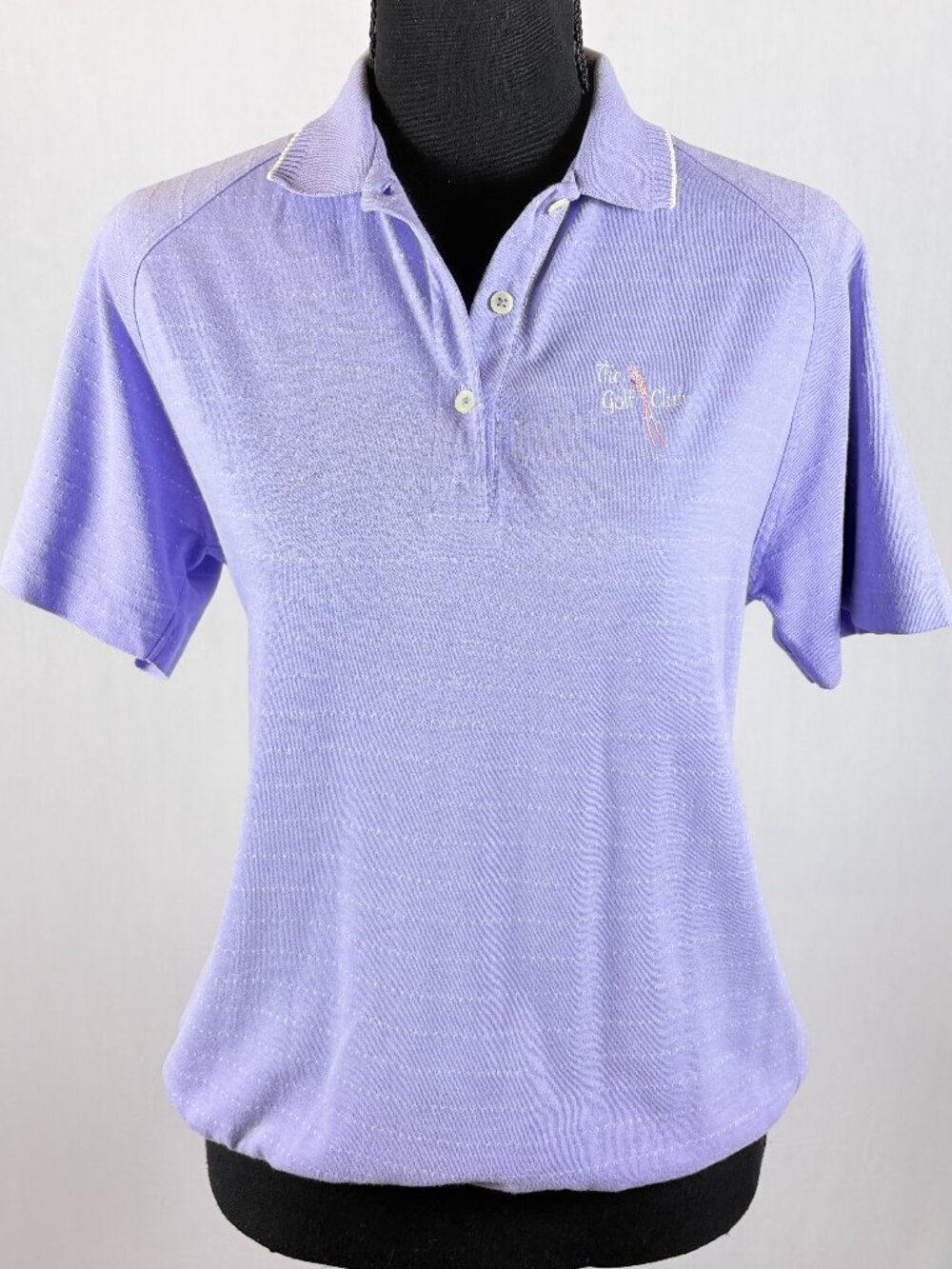 Izod Club | Vintage Women’s Golf Polo Shirt | Lavender | Size M | 80s Preppy